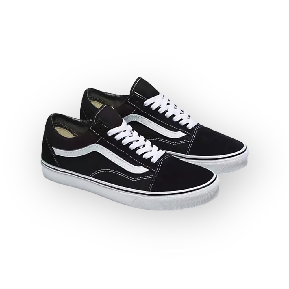 Vans® ✌︎  Classic Old Skool Sidestripe Lace Up Sneaker ✌︎︎ Black Suede ✌︎︎ 4Y 35